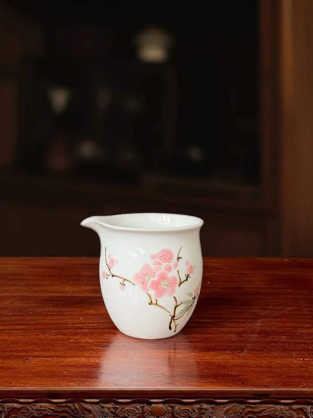 Pink Blossom gaiwan detail