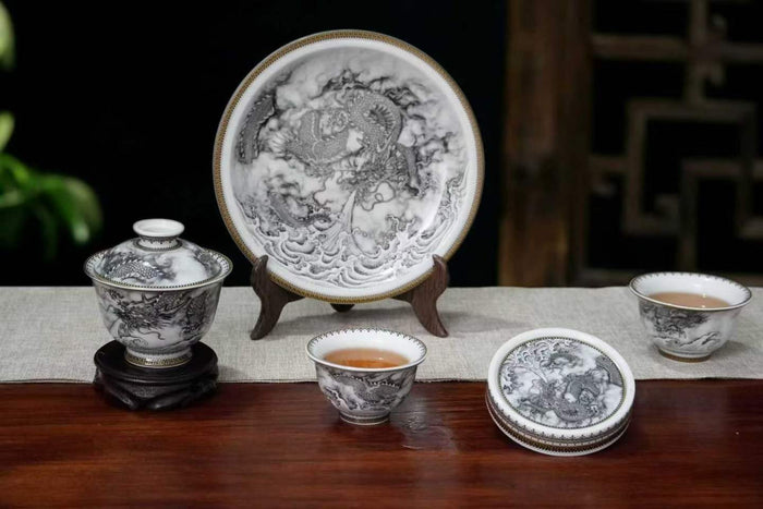Ink Dragon Tea Set