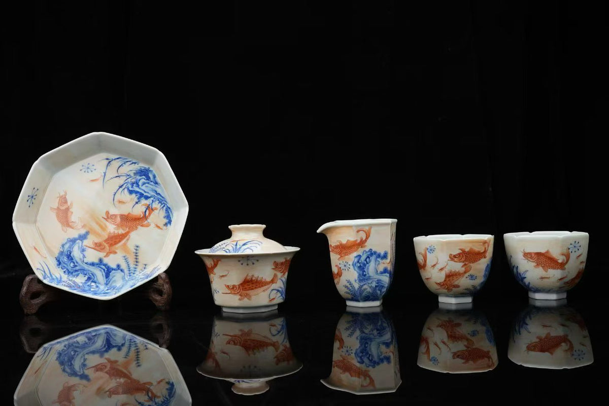 Koi Pond Tea Set