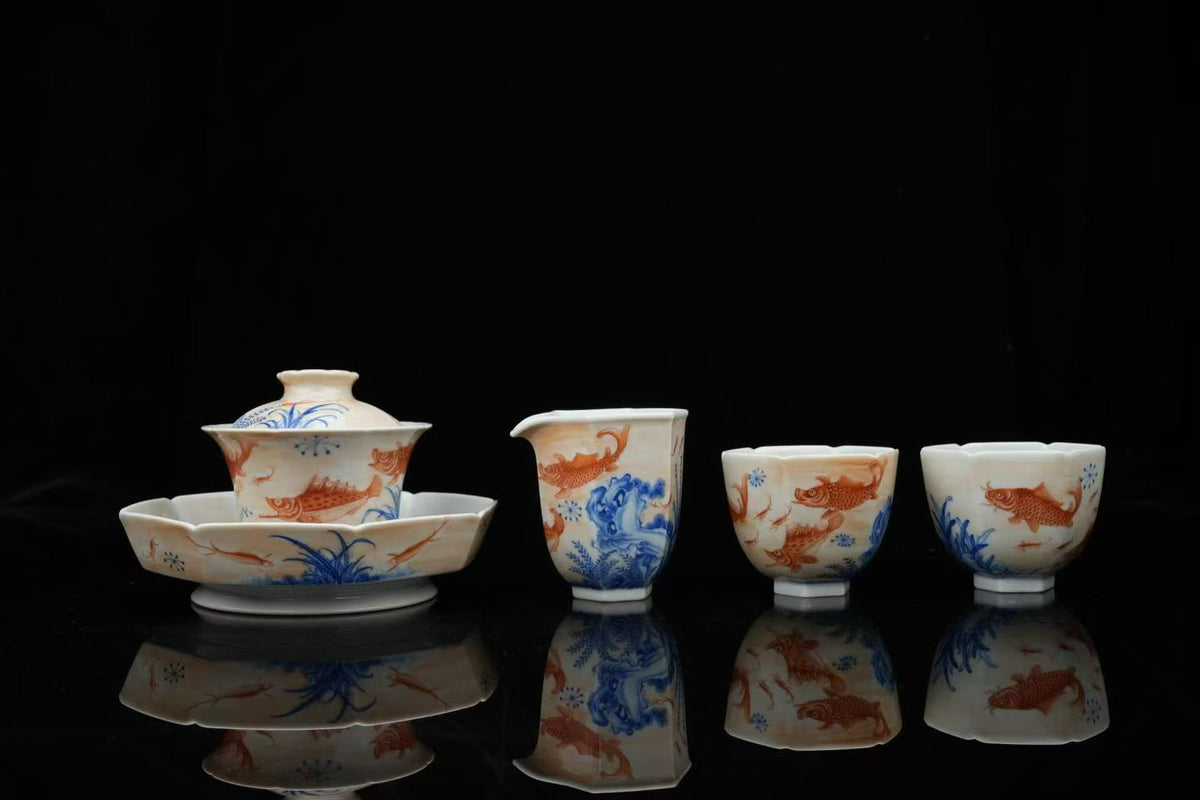 Koi Pond Tea Set