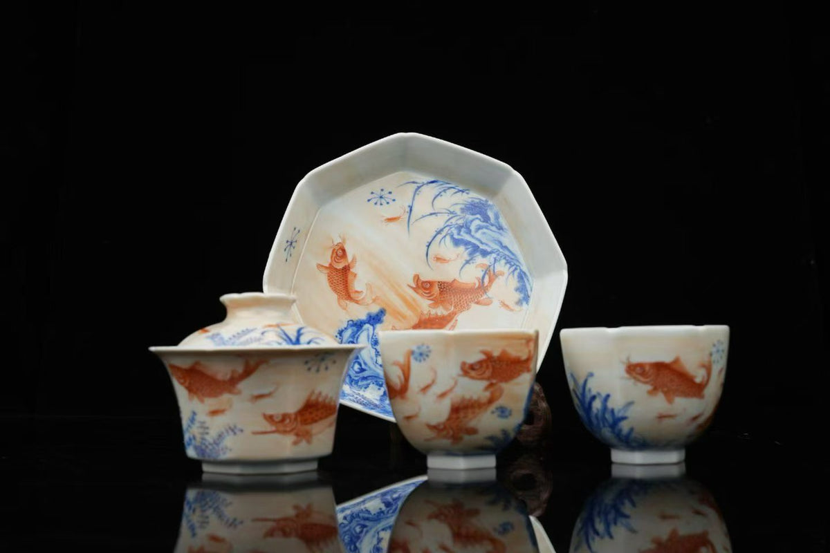 Koi Pond Tea Set