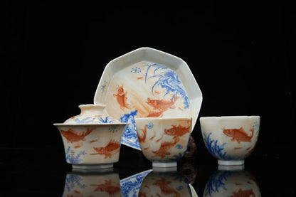 Koi Pond Tea Set